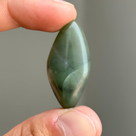 abstract nephrite cabochon