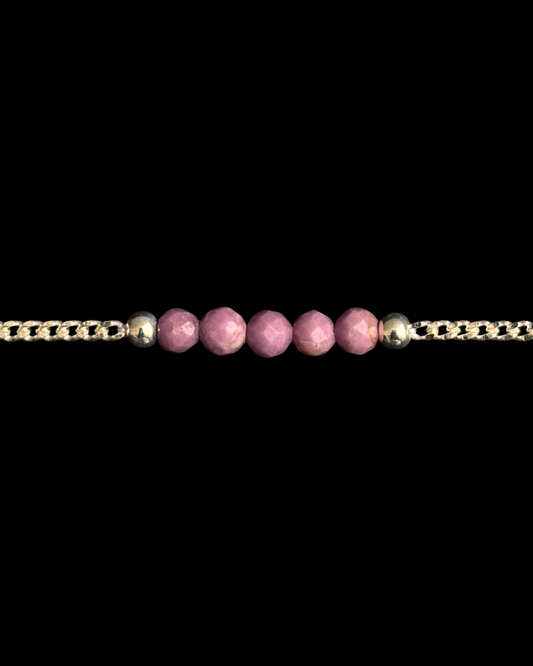 FOSFOSIDERITA PULSERA PLATA