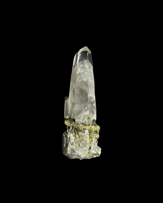 CUARZO CRISTAL Y EPIDOTA PUNTA (L)