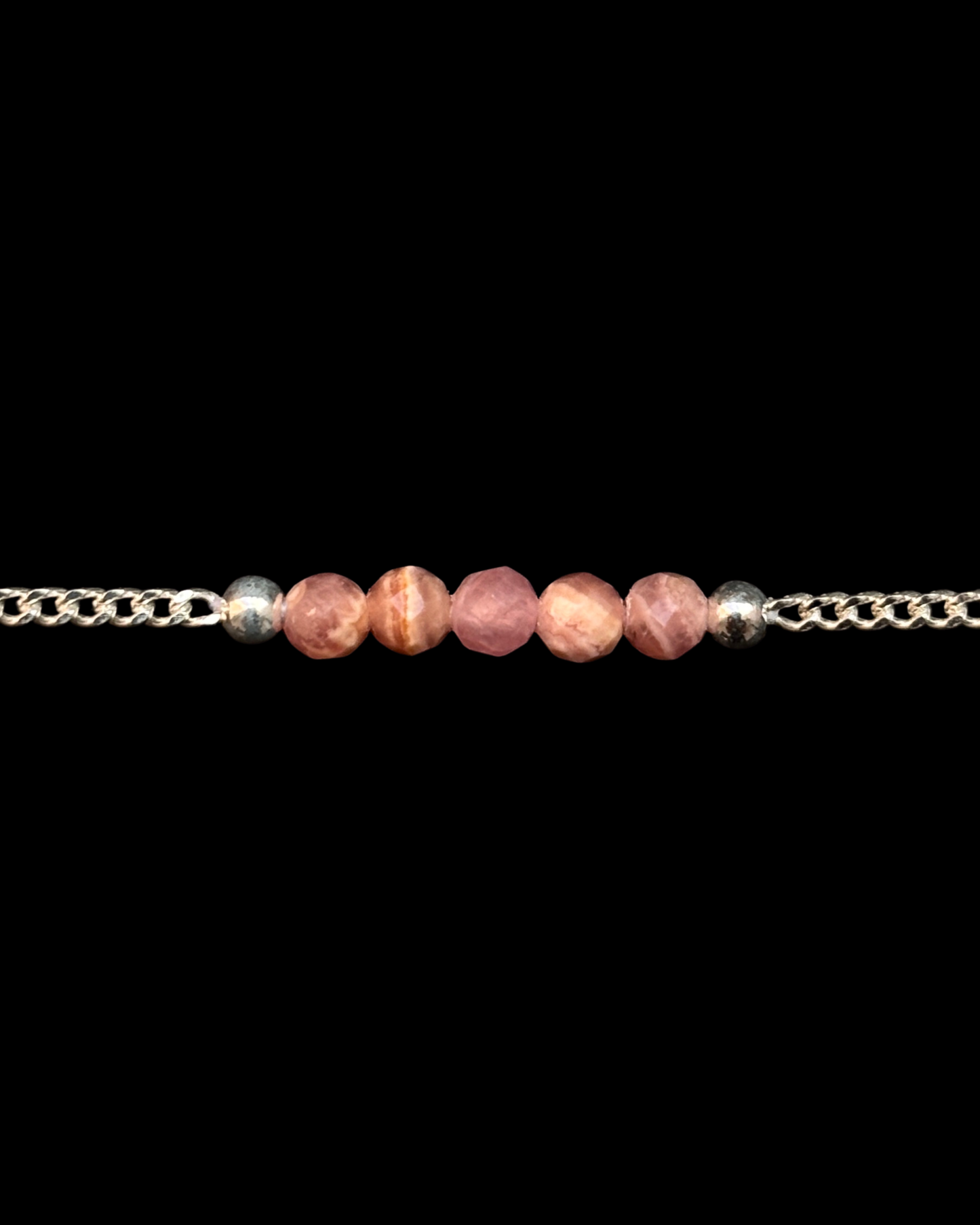 RODOCROSITA PULSERA PLATA