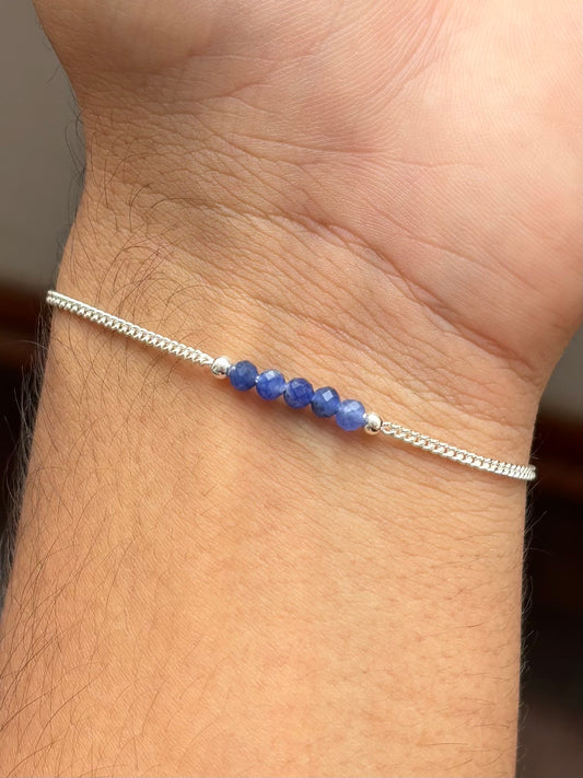 SODALITA PULSERA PLATA