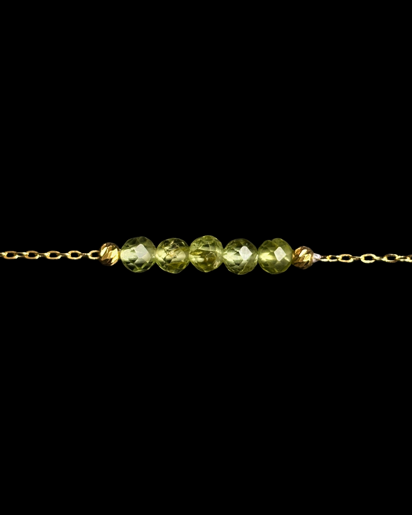 PERIDOTO PULSERA ORO