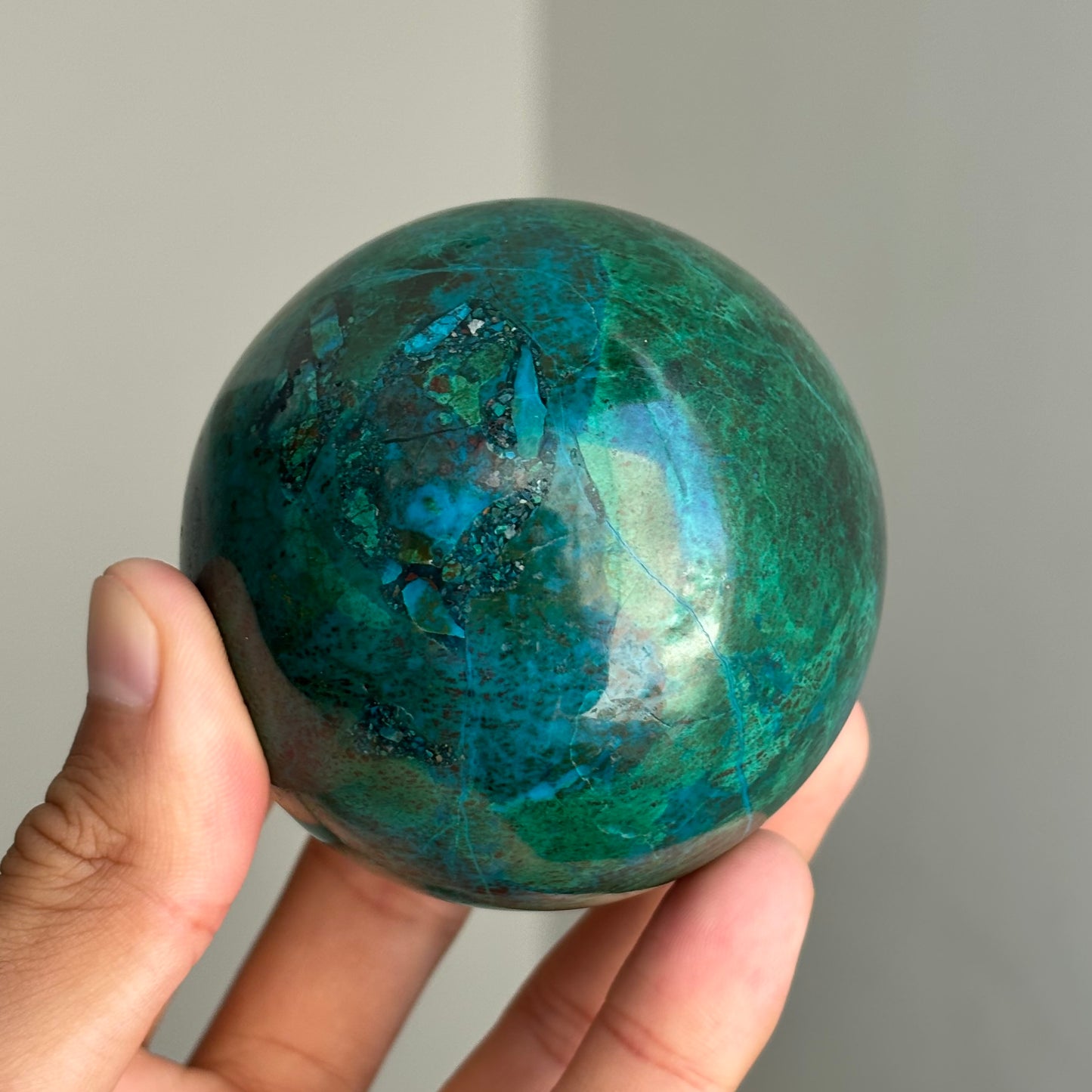 chrysocolla sphere