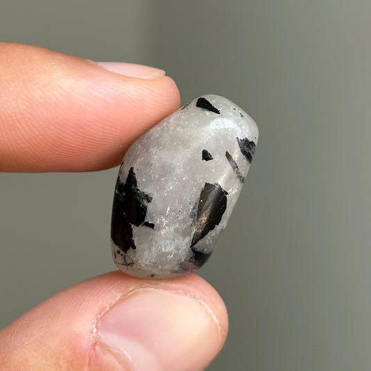 tourmaline quartz abstract cabochon