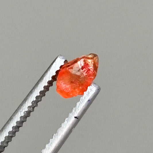 raw orange sapphire