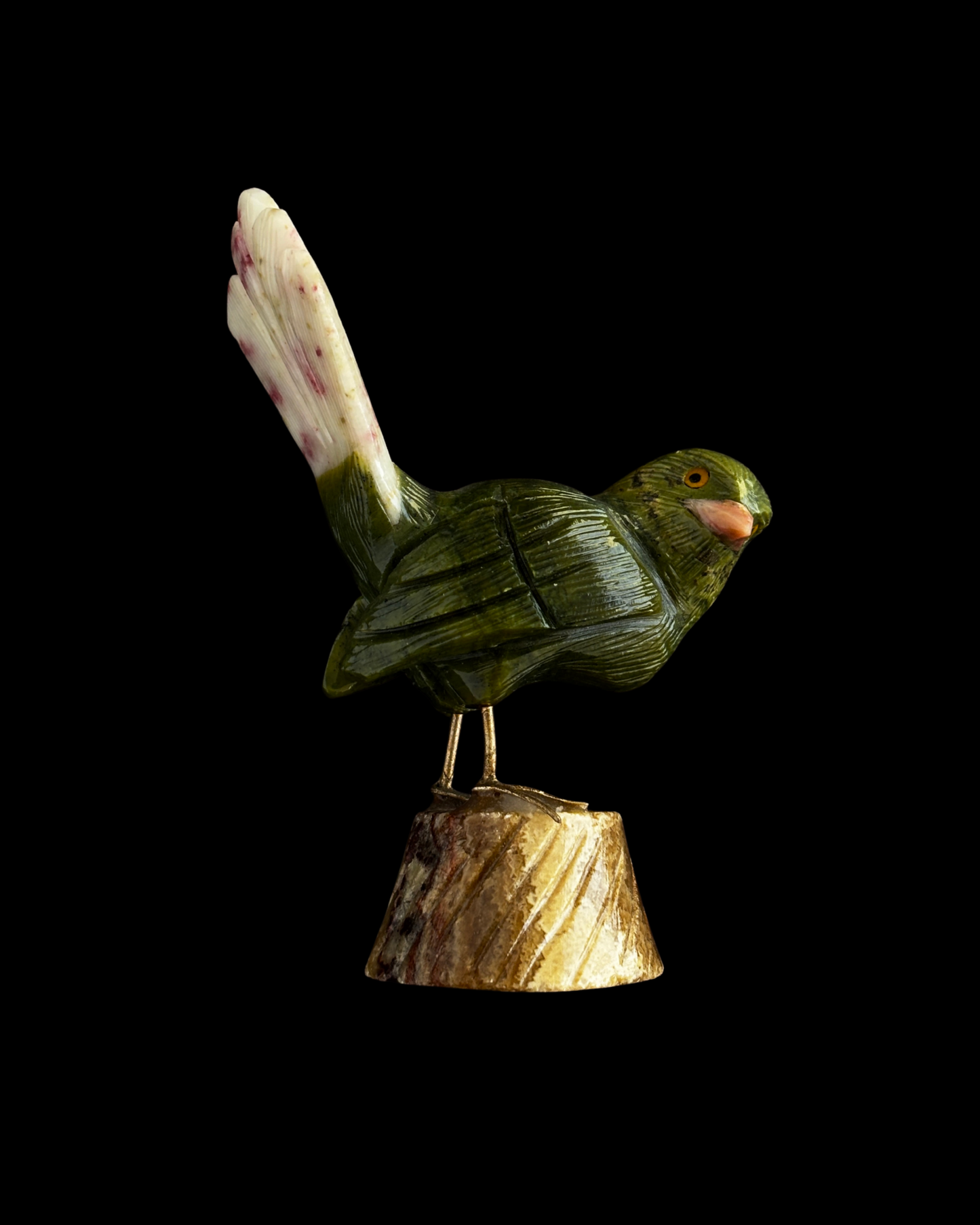 SERPENTINA, CINABRITA, ÓPALO ROSA PÁJARO (XL)