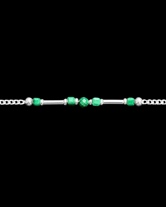MALAQUITA PULSERA PLATA