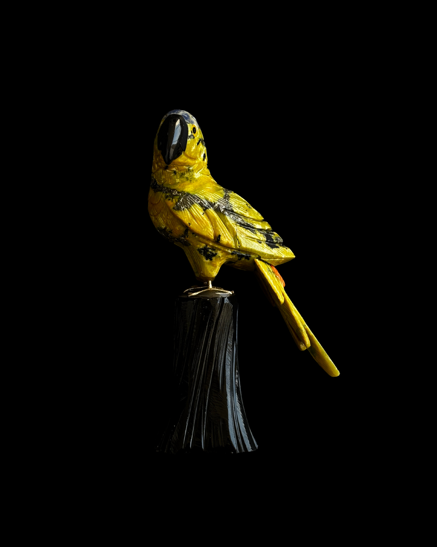 SERPENTINA, SODALITA Y ÓNIX NEGRO LORO (XL)