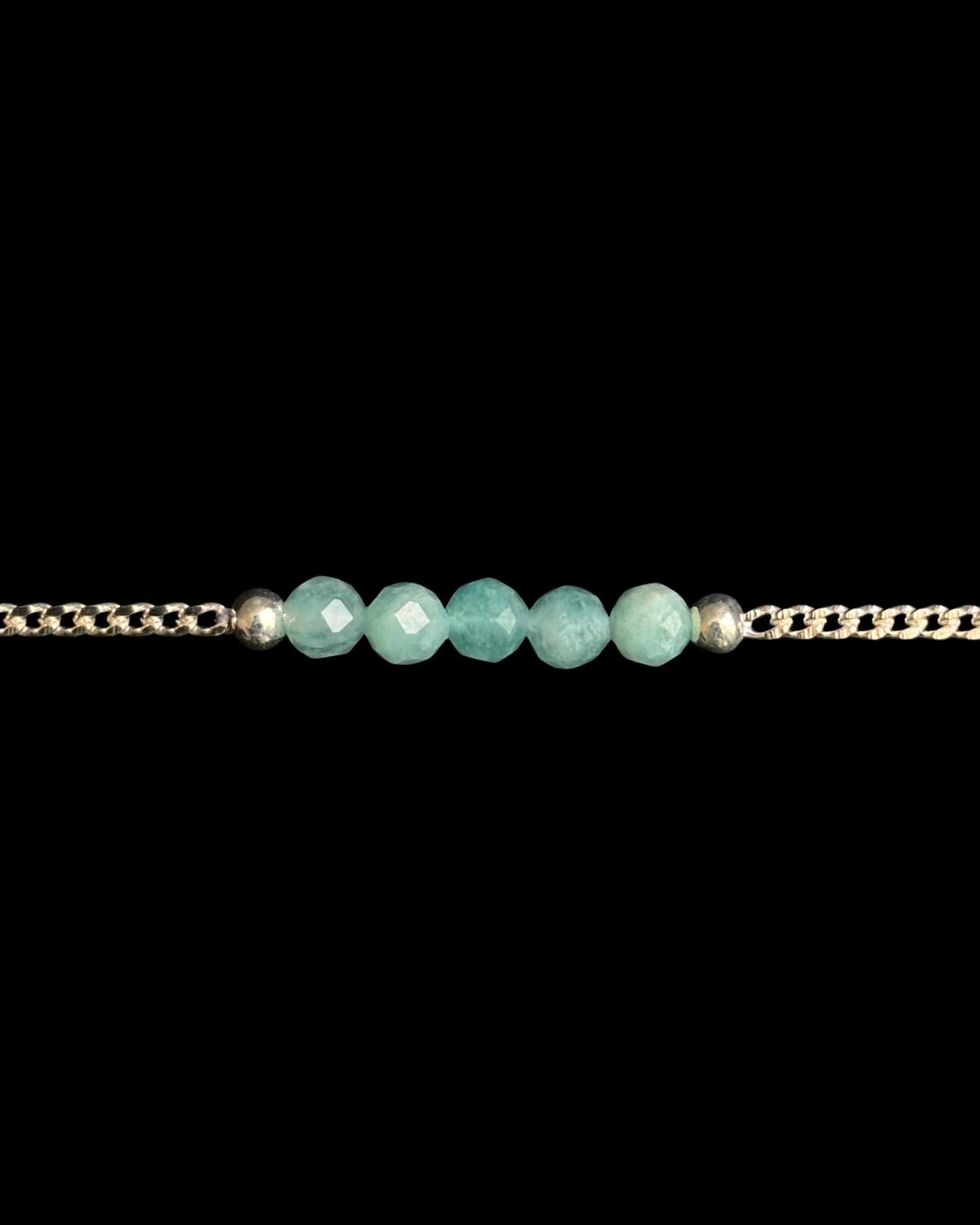 AMAZONITA PULSERA PLATA