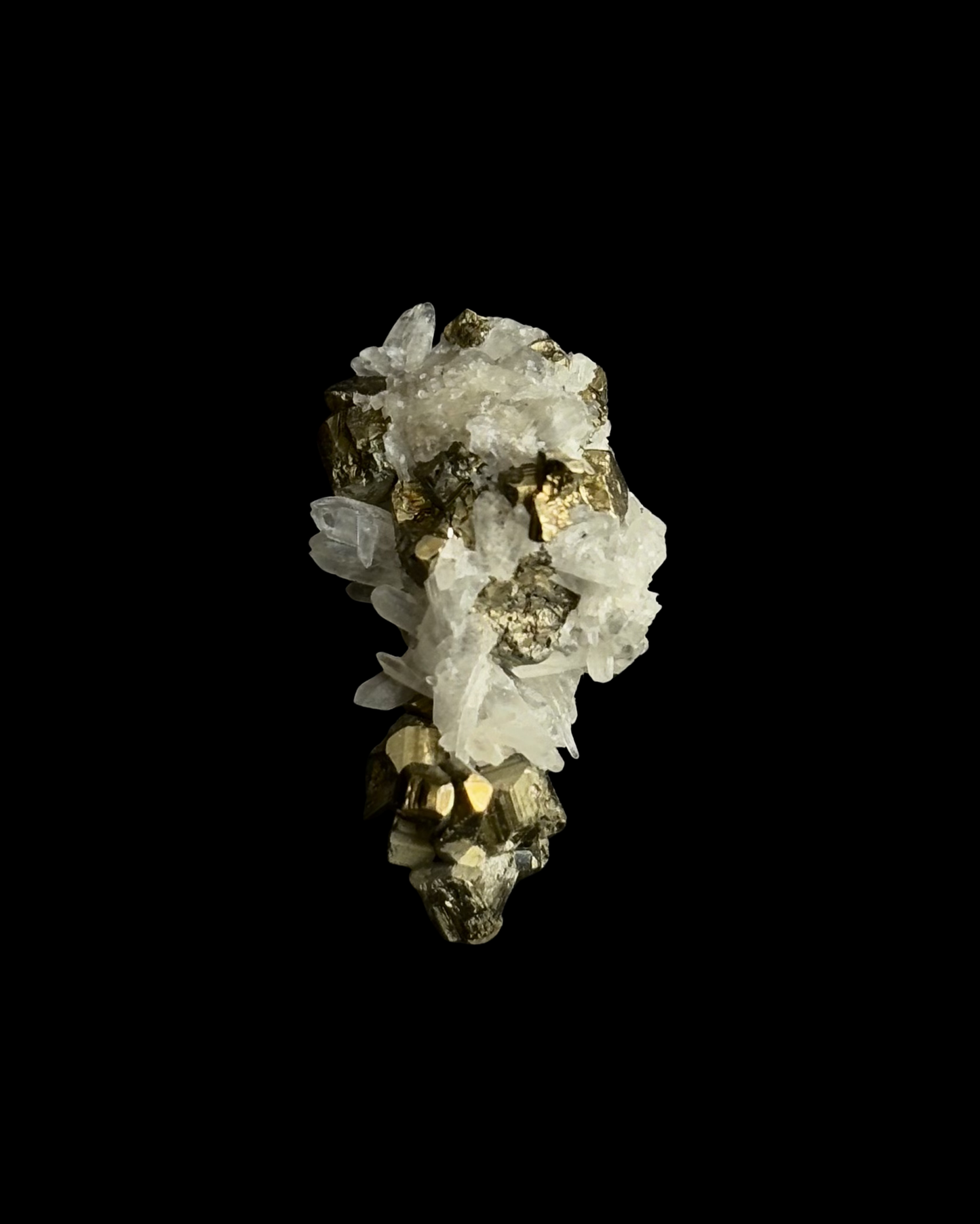 CUARZO CRISTAL Y PIRITA CLUSTER (S)