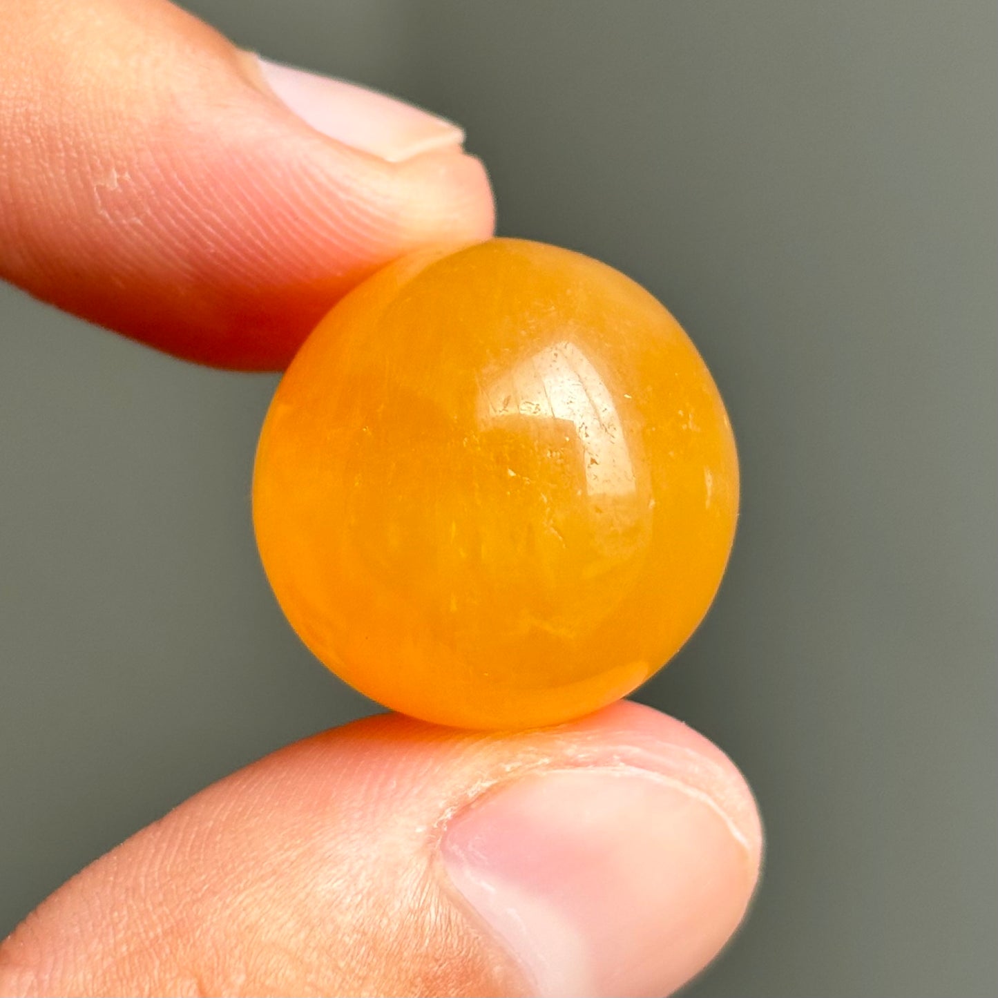 yellow calcite sphere