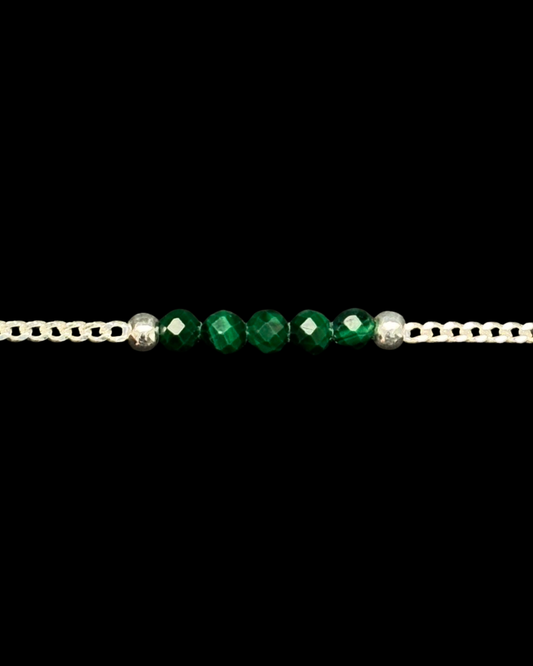 MALAQUITA PULSERA PLATA